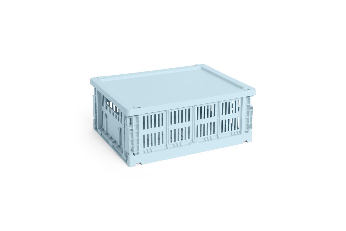 Colour Crate Plastic låg - Soft blue